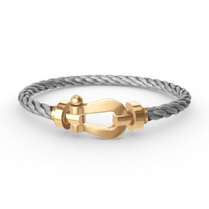 [⭐Sparkve]FORCE LARGE HORSESHOE NO DIAMOND BRACELET GOLD