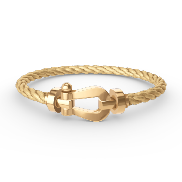 [⭐Sparkve]FORCE LARGE HORSESHOE NO DIAMOND BRACELET GOLD