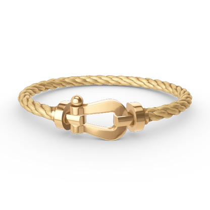 [⭐Sparkve]FORCE LARGE HORSESHOE NO DIAMOND BRACELET GOLD