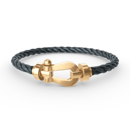 [⭐Sparkve]FORCE LARGE HORSESHOE NO DIAMOND BRACELET GOLD