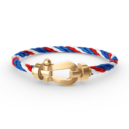 [⭐Sparkve]FORCE LARGE HORSESHOE NO DIAMOND BRACELET GOLD