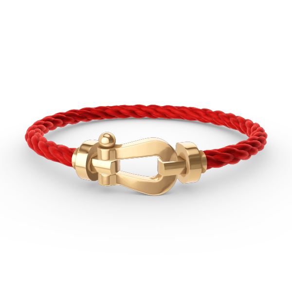 [⭐Sparkve]FORCE LARGE HORSESHOE NO DIAMOND BRACELET GOLD