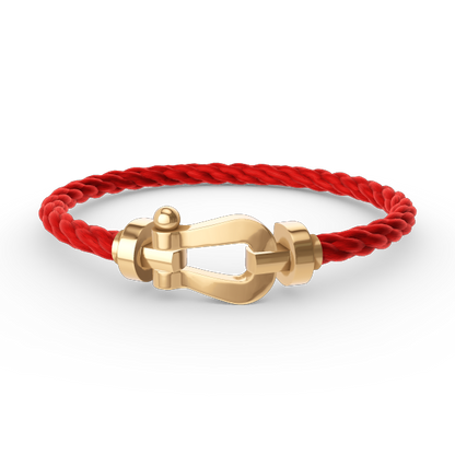 [⭐Sparkve]FORCE LARGE HORSESHOE NO DIAMOND BRACELET GOLD