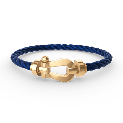 [⭐Sparkve]FORCE LARGE HORSESHOE NO DIAMOND BRACELET GOLD