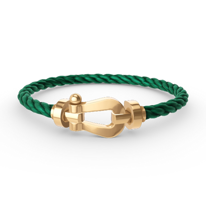 [⭐Sparkve]FORCE LARGE HORSESHOE NO DIAMOND BRACELET GOLD