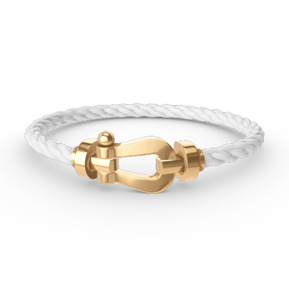 [⭐Sparkve]FORCE LARGE HORSESHOE NO DIAMOND BRACELET GOLD
