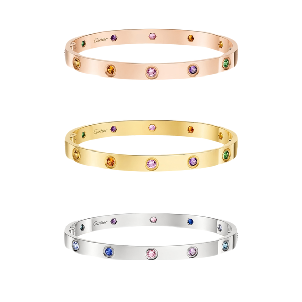 [⭐Sparkve] 2026 RAINBOW LOVE BRACELET 6.1MM  10 DIAMONDS