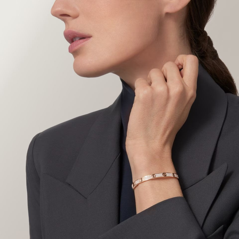 [⭐Sparkve]LOVE BRACELET 4.8MM DIAMOND-PAVED
