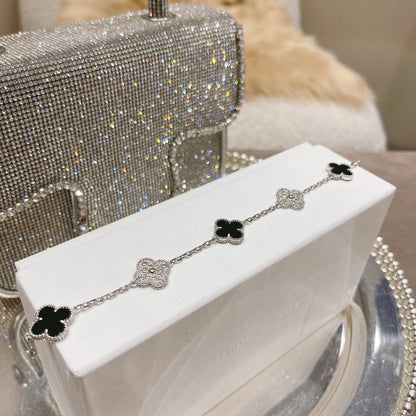 [⭐Sparkve] CLOVER 5 MOTIF ONYXS BRACELET COLLECTION