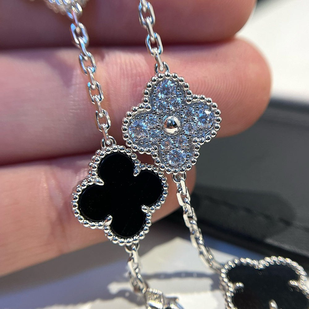 [⭐Sparkve] CLOVER 5 MOTIF ONYXS BRACELET COLLECTION
