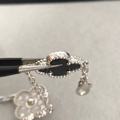 [⭐Sparkve] CLOVER 5 MOTIF ONYXS BRACELET COLLECTION