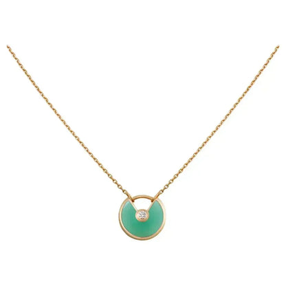 [⭐Sparkve]AMULETTE GOLD MALACHITE NECKLACE