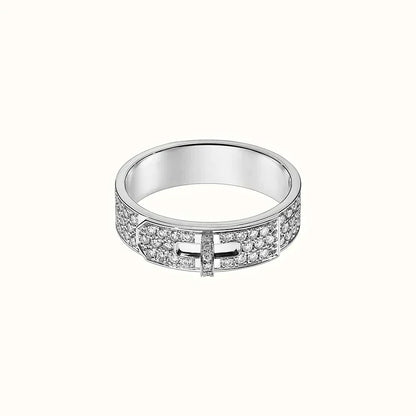 [⭐Sparkve]KELLY SILVER DIAMOND RING