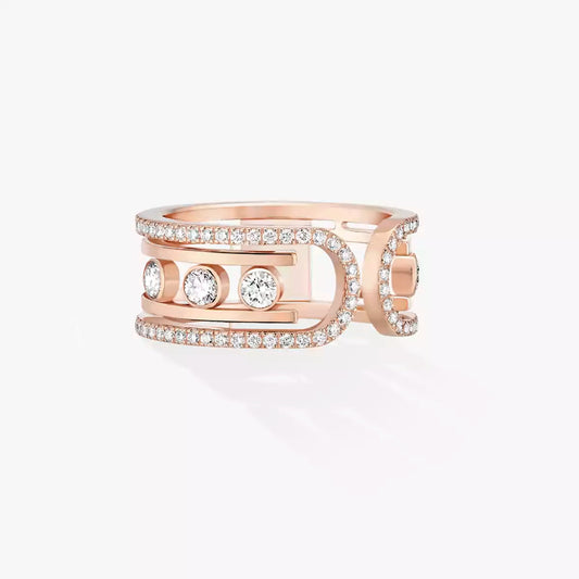 [⭐Sparkve]Move 10th Diamond Ring in Gold
