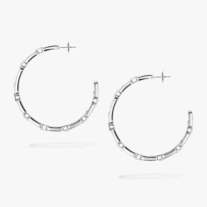 [[⭐Sparkve]Move Link Diamond Hoop Earrings