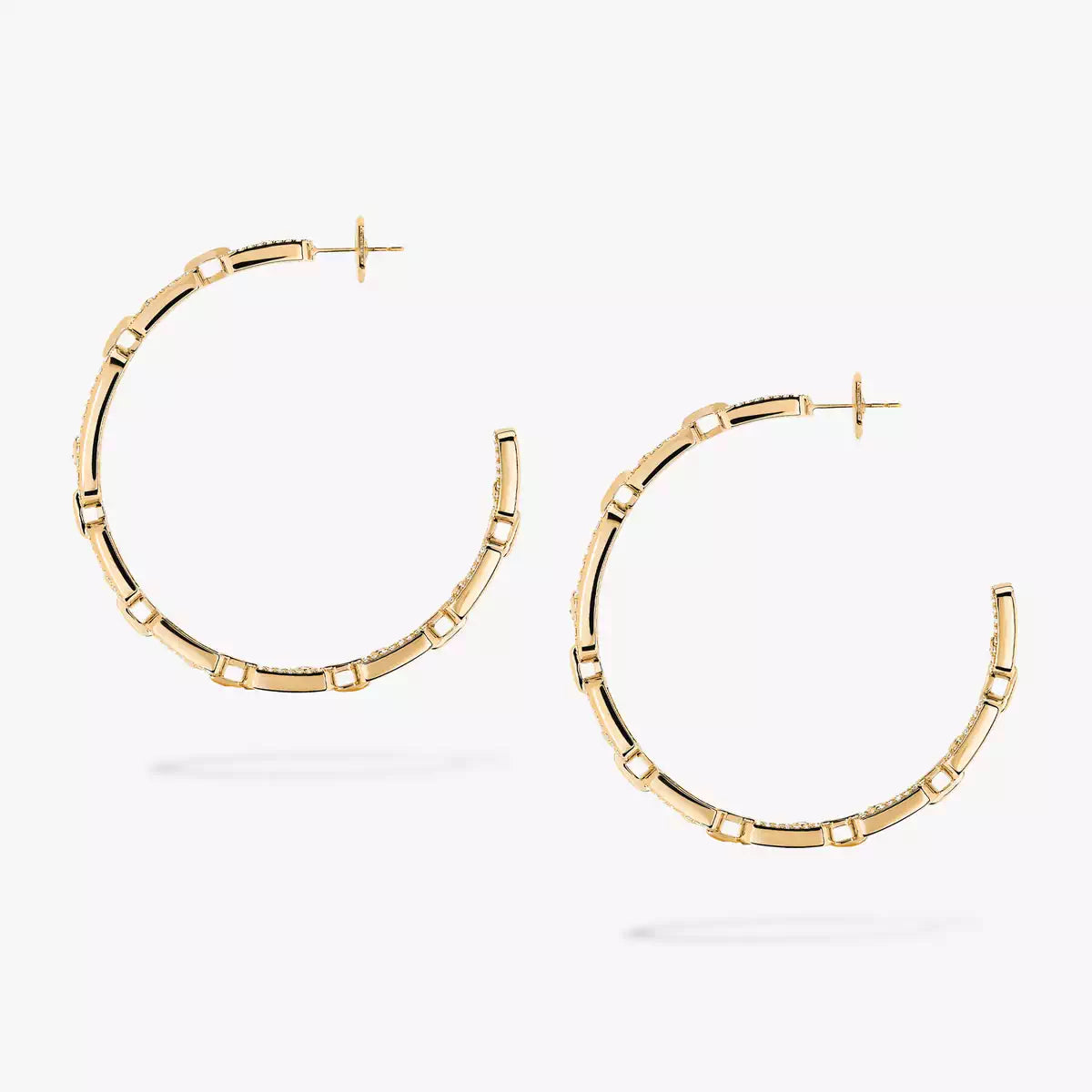 [[⭐Sparkve]Move Link Diamond Hoop Earrings