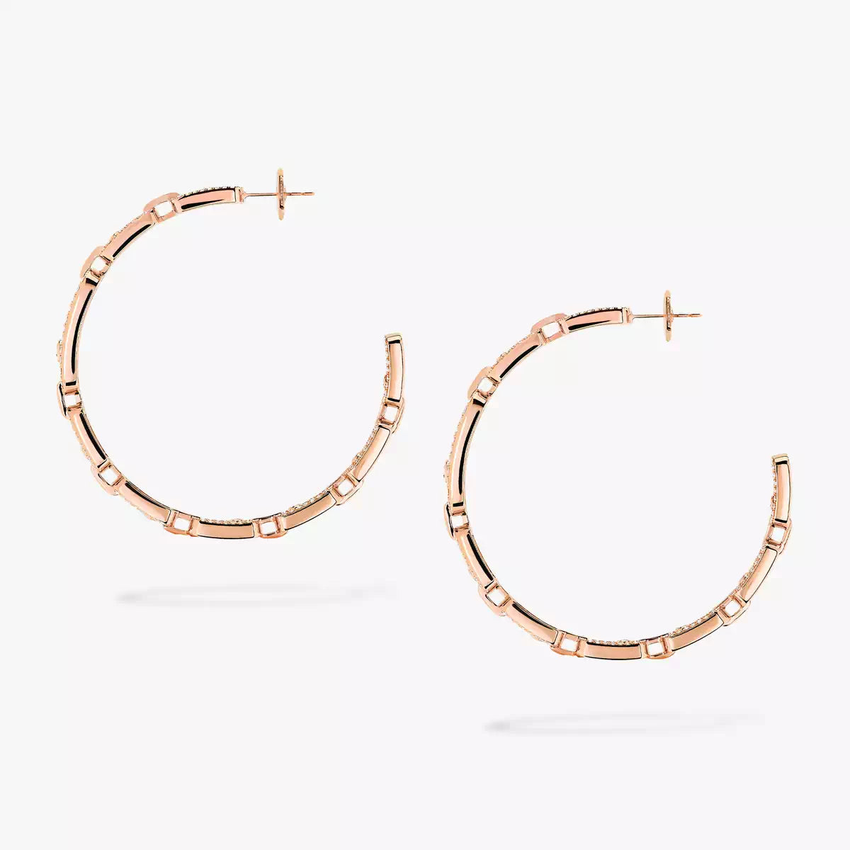 [[⭐Sparkve]Move Link Diamond Hoop Earrings