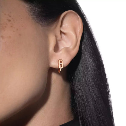 [⭐Sparkve]Diamond Mini Hoop Earrings Move Classique
