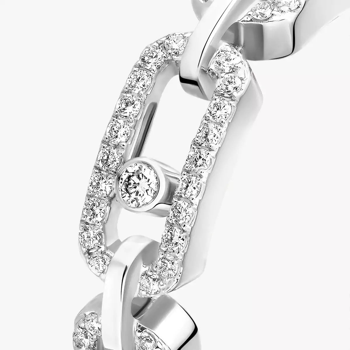 [⭐Sparkve]Move Link Pave_-Set Diamond Ring in Gold