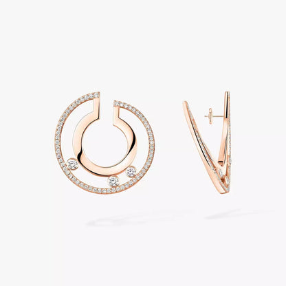 [⭐Sparkve]Move Romane Small Diamond Hoop Earrings