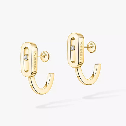 [⭐Sparkve]Diamond Mini Hoop Earrings Move Classique