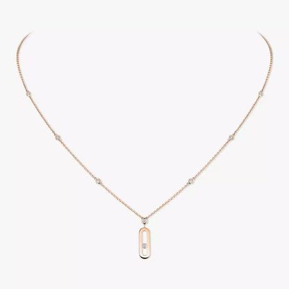 [⭐Sparkve] Move Uno Gold Diamond Long Necklace