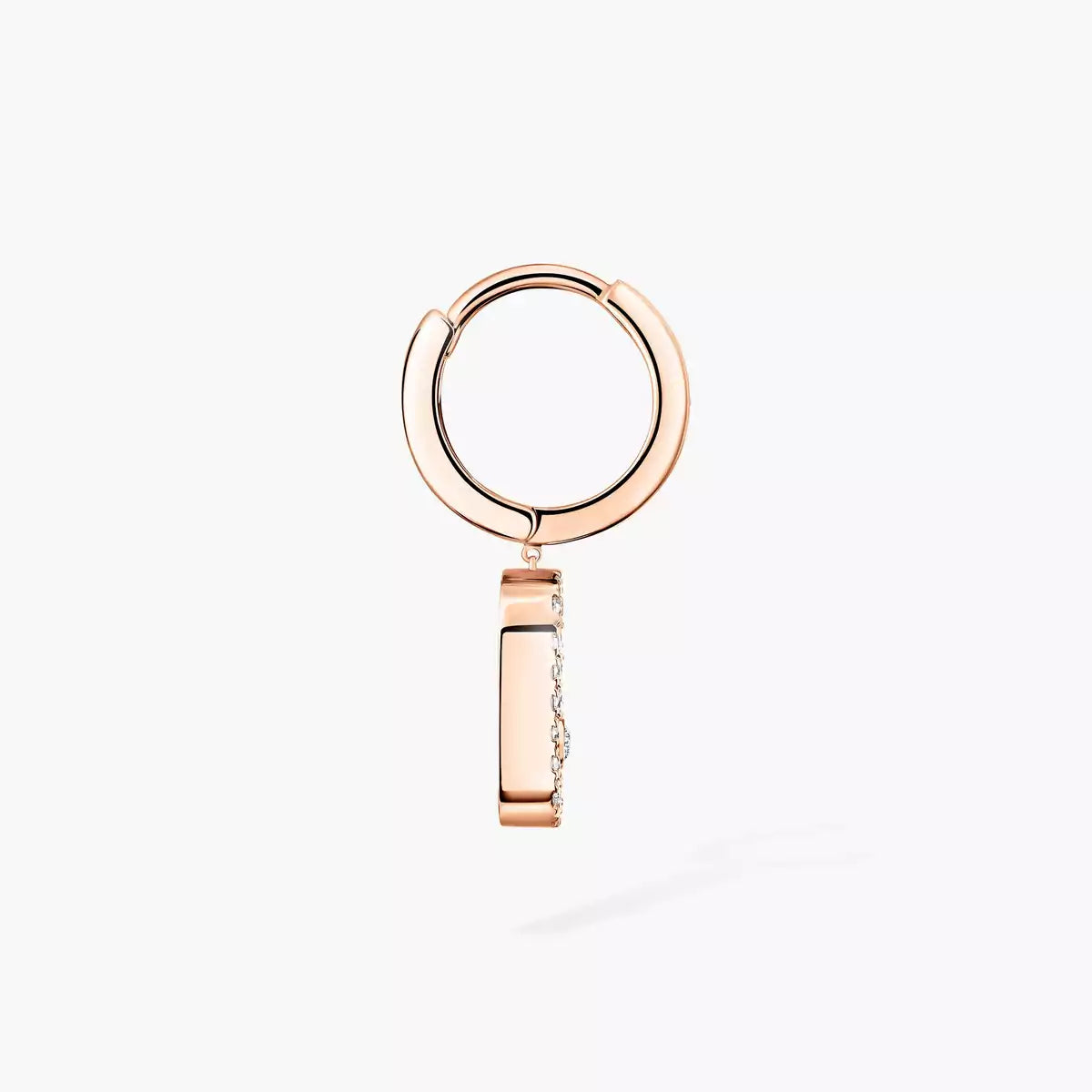 [⭐Sparkve]Move Uno Single Diamond Hoop Earring