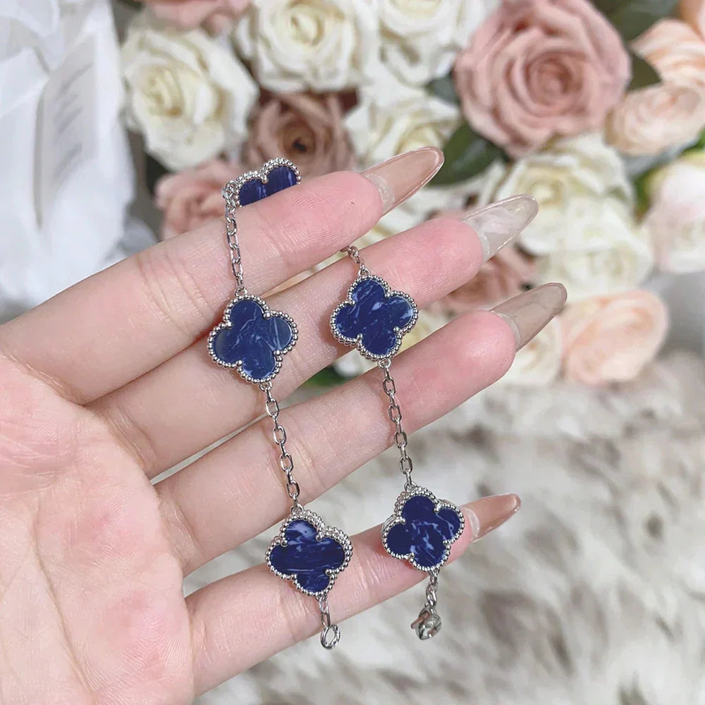 [⭐Sparkve]CLOVER 5 MOTIF PIETERSITE BRACELET COLLECTION