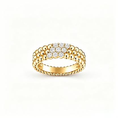 [⭐Sparkve] THREE-ROW DIAMOND RING