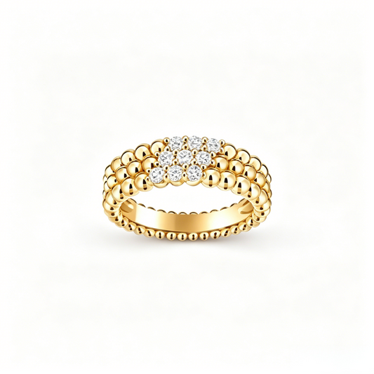 [⭐Sparkve] THREE-ROW DIAMOND RING