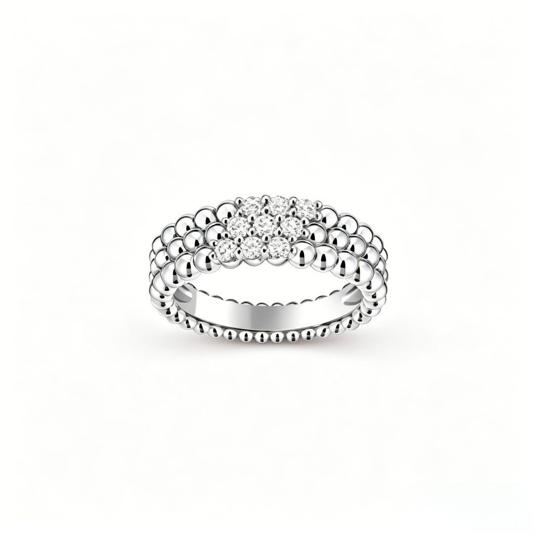 [⭐Sparkve] THREE-ROW DIAMOND RING
