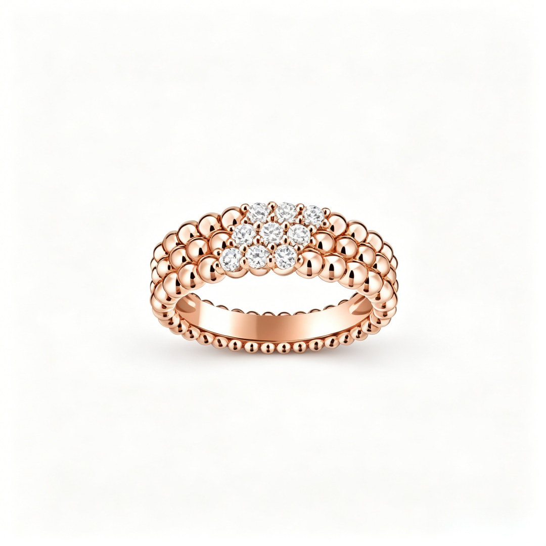 [⭐Sparkve] THREE-ROW DIAMOND RING