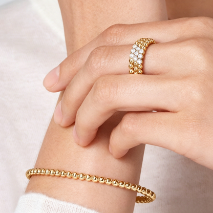 [⭐Sparkve] THREE-ROW DIAMOND RING
