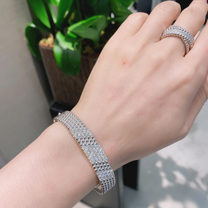 [⭐Sparkve]  FIVE-ROW DIAMOND BRACELET