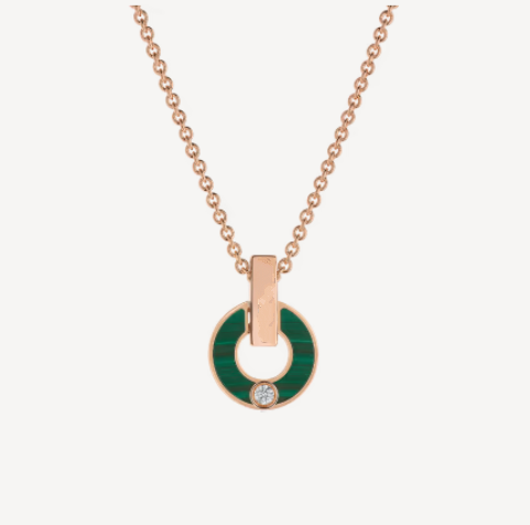 [⭐Sparkve]GARI NECKLACE PINK GOLD MALACHITE