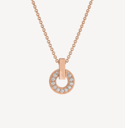 [⭐Sparkve]GARI NECKLACE PINK GOLD DIAMOND