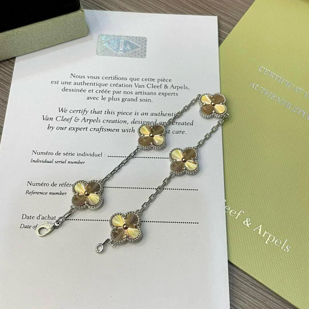 [⭐Sparkve] CLOVER 5 MOTIF LASER BRACELET COLLECTION