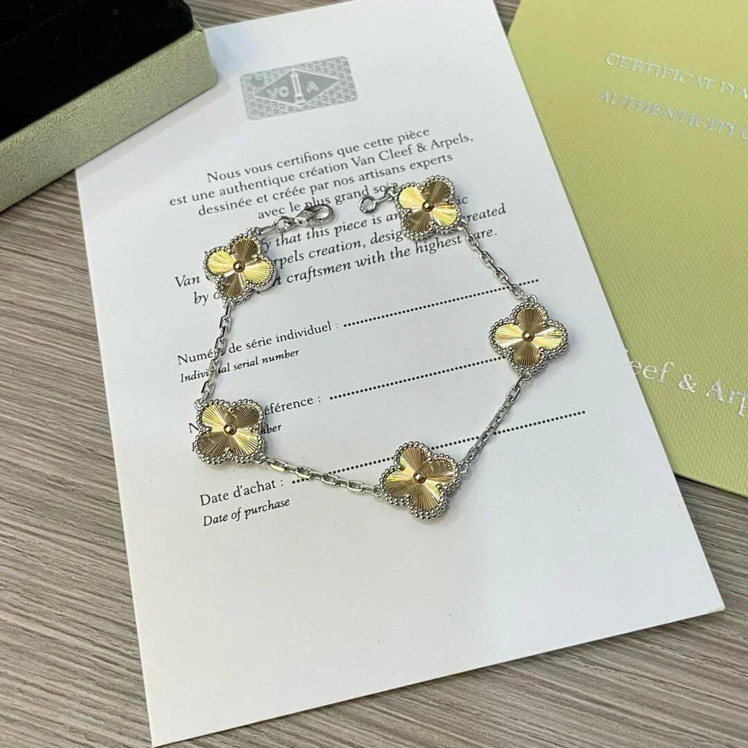[⭐Sparkve] CLOVER 5 MOTIF LASER BRACELET COLLECTION