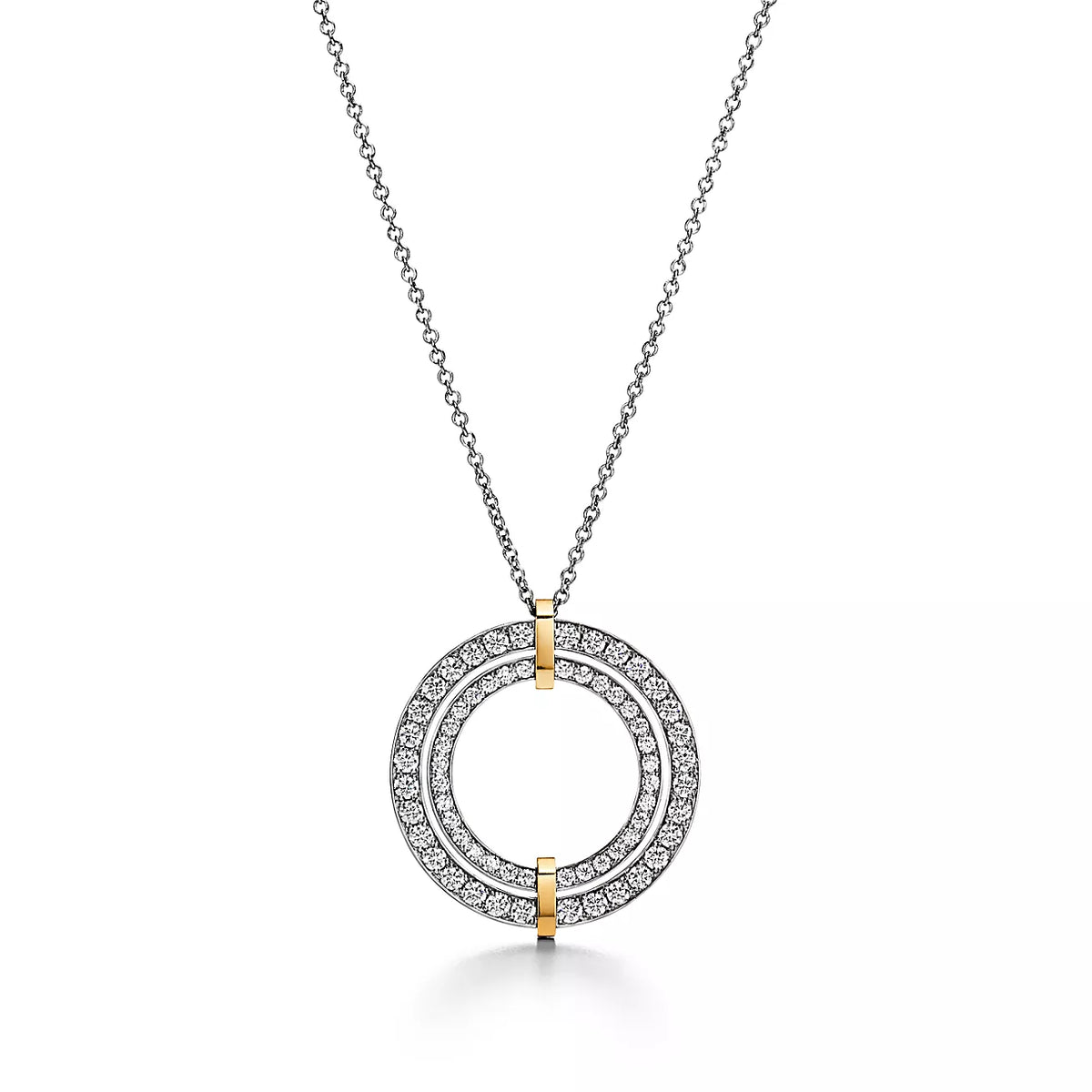 [⭐Sparkve Jewels]EDGE DIAMOND GOLD SILVER NECKLACE