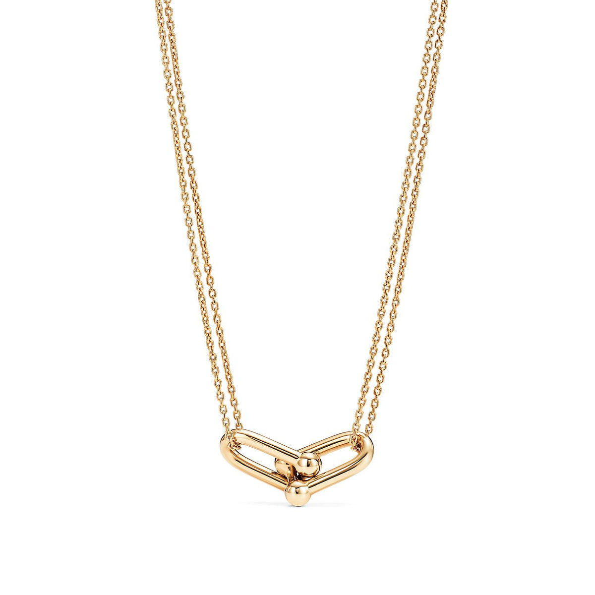 [⭐Sparkve Jewels]HARDWEAR GOLD DOUBLE LINK NECKLACE