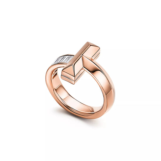 [⭐Sparkve Jewels]T1 WIDE 4.5MM DIAMOND RING