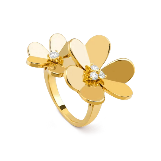 [⭐Sparkve]CLOVER COMOS GOLD DIAMOND RING