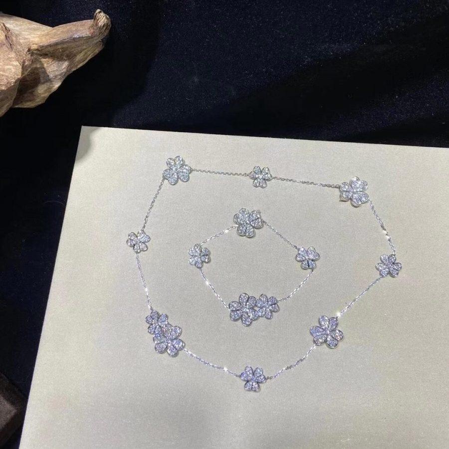[⭐Sparkve]FRIVOLE SILVER 5 FLOWERS BRACELET