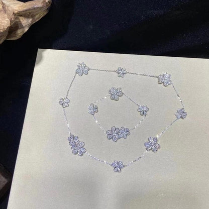 [⭐Sparkve]FRIVOLE SILVER 5 FLOWERS BRACELET