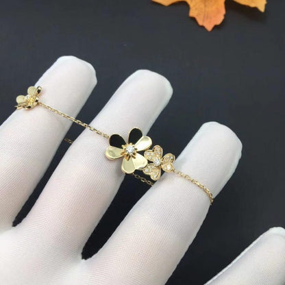 [⭐Sparkve]FRIVOLE GOLD 5 FLOWERS BRACELET
