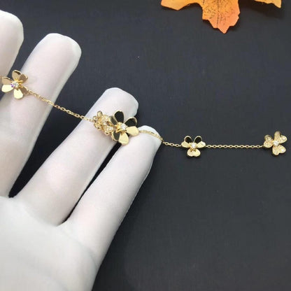 [⭐Sparkve]FRIVOLE GOLD 5 FLOWERS BRACELET