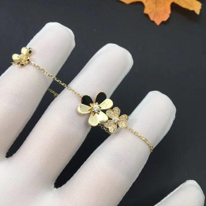 [⭐Sparkve]FRIVOLE GOLD 5 FLOWERS BRACELET