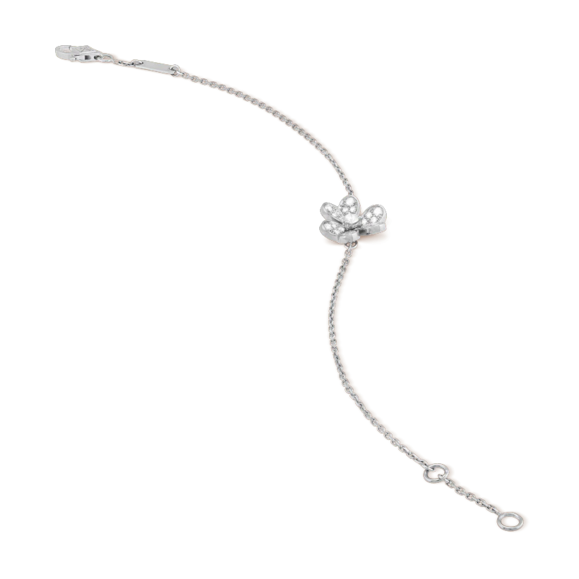 [⭐Sparkve]FRIVOLE SILVER FLOWER DIAMOND BRACELET