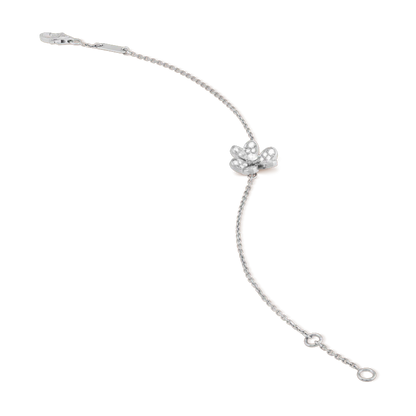 [⭐Sparkve]FRIVOLE SILVER FLOWER DIAMOND BRACELET