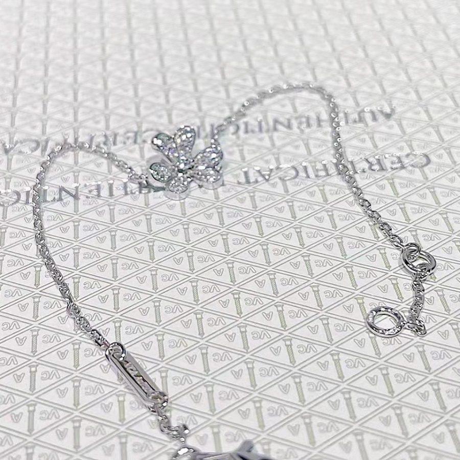 [⭐Sparkve]FRIVOLE SILVER FLOWER DIAMOND BRACELET